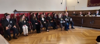 Los nuevos jueces en el acto ante la Sala de Gobierno el TSJ de Andalucía